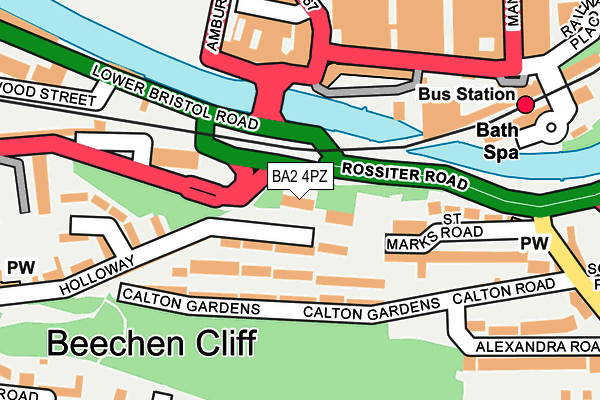 BA2 4PZ map - OS OpenMap – Local (Ordnance Survey) BA2 4PZ map - OS OpenMap – Local (Ordnance Survey)