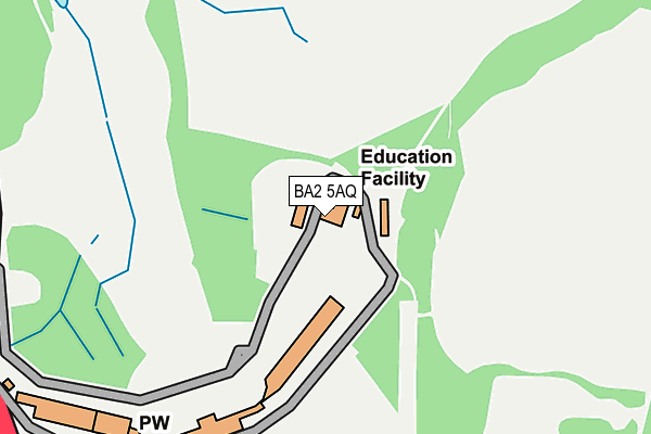 BA2 5AQ map - OS OpenMap – Local (Ordnance Survey) BA2 5AQ map - OS OpenMap – Local (Ordnance Survey)