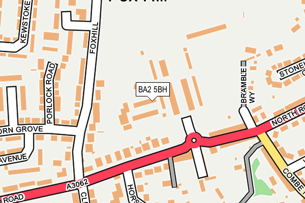 BA2 5BH map - OS OpenMap – Local (Ordnance Survey) BA2 5BH map - OS OpenMap – Local (Ordnance Survey)