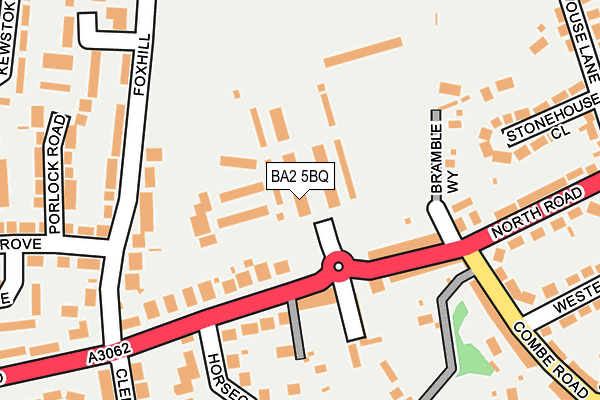 BA2 5BQ map - OS OpenMap – Local (Ordnance Survey) BA2 5BQ map - OS OpenMap – Local (Ordnance Survey)