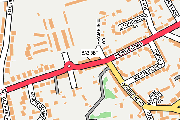 BA2 5BT map - OS OpenMap – Local (Ordnance Survey)