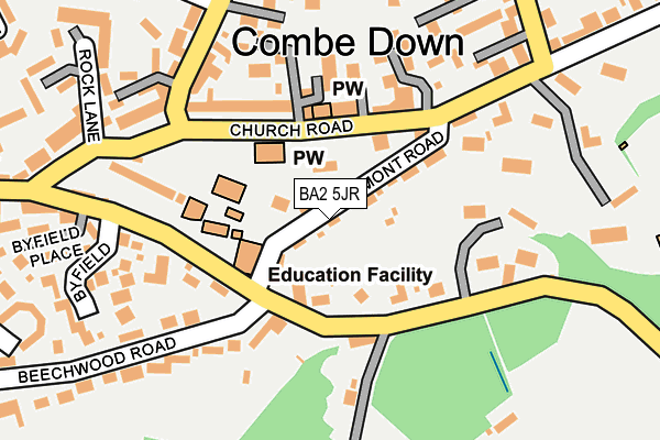 BA2 5JR map - OS OpenMap – Local (Ordnance Survey) BA2 5JR map - OS OpenMap – Local (Ordnance Survey)