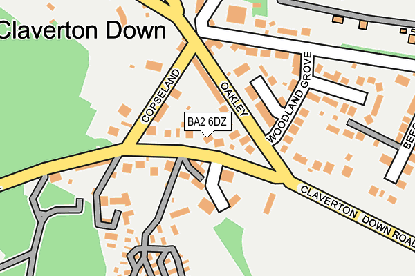 BA2 6DZ map - OS OpenMap – Local (Ordnance Survey) BA2 6DZ map - OS OpenMap – Local (Ordnance Survey)