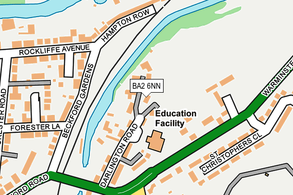 BA2 6NN map - OS OpenMap – Local (Ordnance Survey)