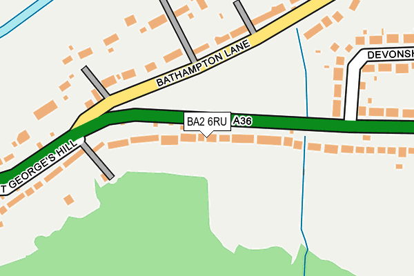 BA2 6RU map - OS OpenMap – Local (Ordnance Survey) BA2 6RU map - OS OpenMap – Local (Ordnance Survey)