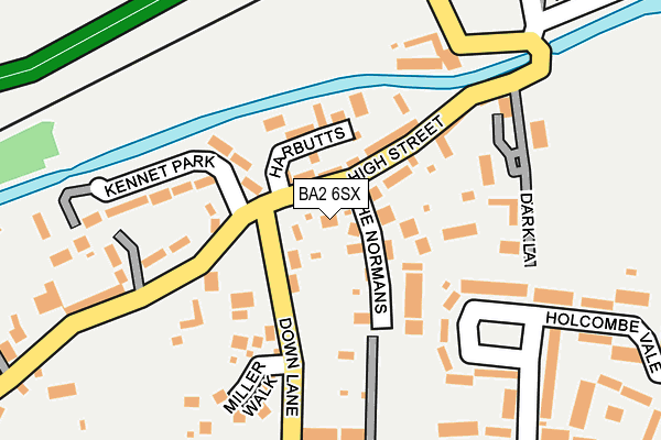 BA2 6SX map - OS OpenMap – Local (Ordnance Survey) BA2 6SX map - OS OpenMap – Local (Ordnance Survey)