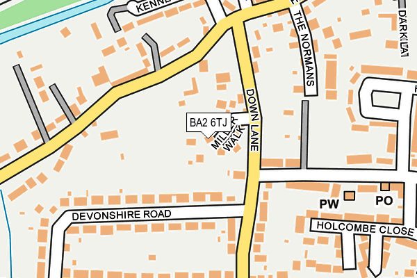 BA2 6TJ map - OS OpenMap – Local (Ordnance Survey) BA2 6TJ map - OS OpenMap – Local (Ordnance Survey)