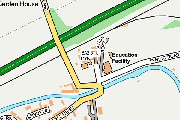 BA2 6TU map - OS OpenMap – Local (Ordnance Survey) BA2 6TU map - OS OpenMap – Local (Ordnance Survey)