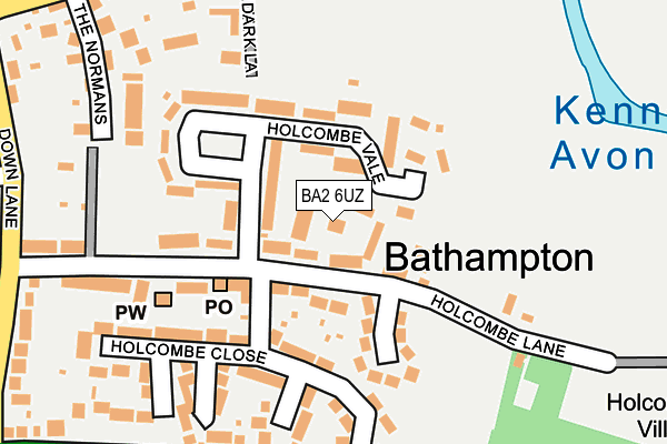 BA2 6UZ map - OS OpenMap – Local (Ordnance Survey) BA2 6UZ map - OS OpenMap – Local (Ordnance Survey)