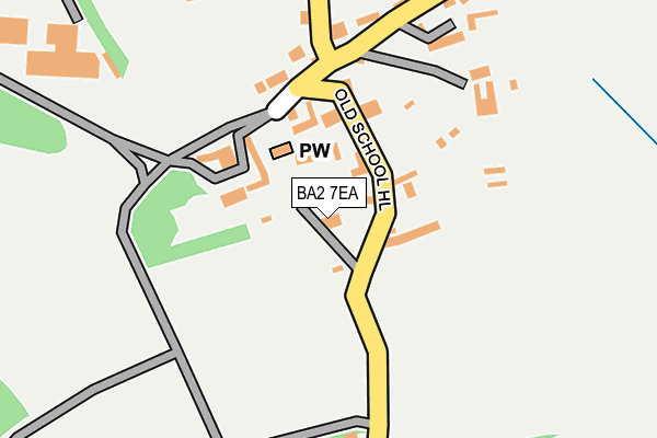 BA2 7EA map - OS OpenMap – Local (Ordnance Survey) BA2 7EA map - OS OpenMap – Local (Ordnance Survey)