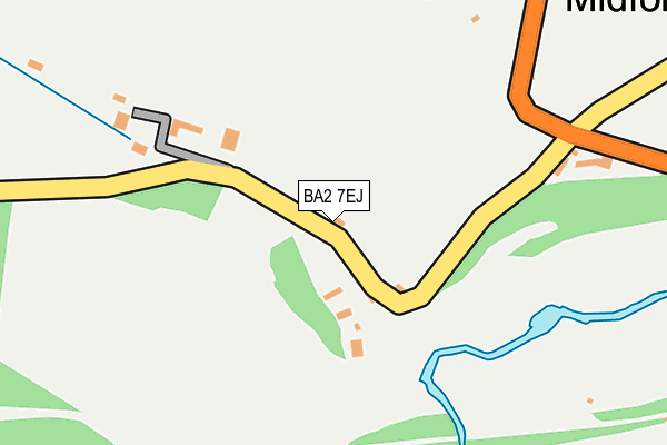 BA2 7EJ map - OS OpenMap – Local (Ordnance Survey) BA2 7EJ map - OS OpenMap – Local (Ordnance Survey)