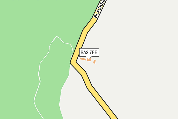 BA2 7FE map - OS OpenMap – Local (Ordnance Survey) BA2 7FE map - OS OpenMap – Local (Ordnance Survey)