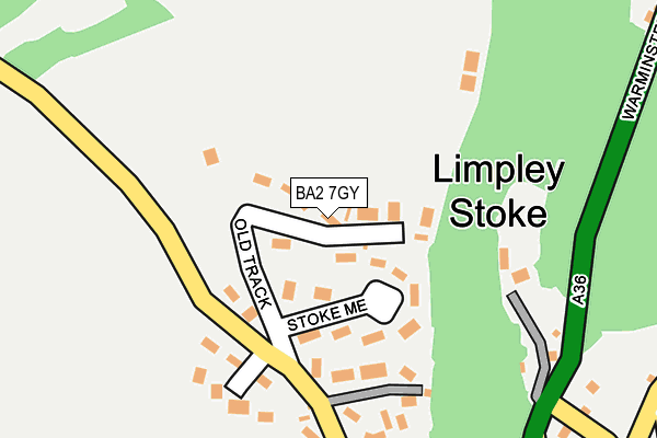 BA2 7GY map - OS OpenMap – Local (Ordnance Survey) BA2 7GY map - OS OpenMap – Local (Ordnance Survey)