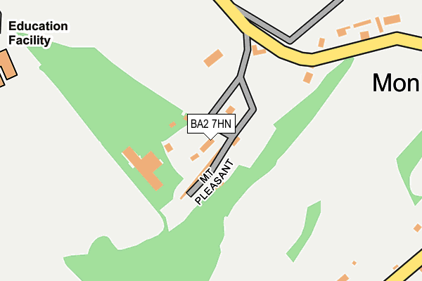 BA2 7HN map - OS OpenMap – Local (Ordnance Survey) BA2 7HN map - OS OpenMap – Local (Ordnance Survey)