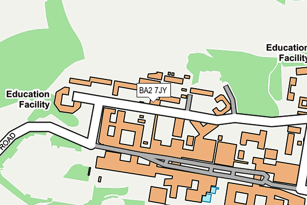 BA2 7JY map - OS OpenMap – Local (Ordnance Survey) BA2 7JY map - OS OpenMap – Local (Ordnance Survey)