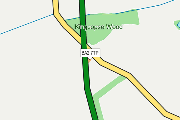 BA2 7TP map - OS OpenMap – Local (Ordnance Survey) BA2 7TP map - OS OpenMap – Local (Ordnance Survey)