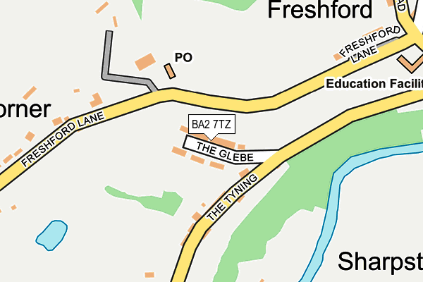 BA2 7TZ map - OS OpenMap – Local (Ordnance Survey) BA2 7TZ map - OS OpenMap – Local (Ordnance Survey)