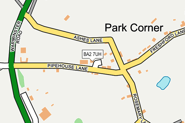 BA2 7UH map - OS OpenMap – Local (Ordnance Survey) BA2 7UH map - OS OpenMap – Local (Ordnance Survey)