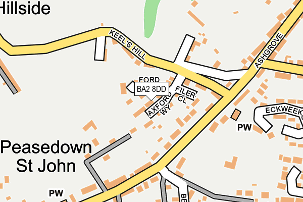 BA2 8DD map - OS OpenMap – Local (Ordnance Survey) BA2 8DD map - OS OpenMap – Local (Ordnance Survey)