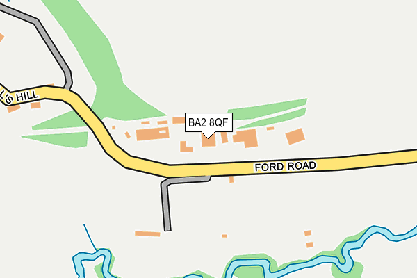 BA2 8QF map - OS OpenMap – Local (Ordnance Survey) BA2 8QF map - OS OpenMap – Local (Ordnance Survey)