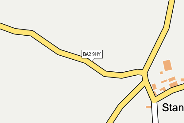 BA2 9HY map - OS OpenMap – Local (Ordnance Survey)