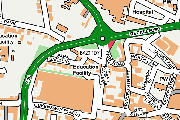 BA20 1DY map - OS OpenMap – Local (Ordnance Survey) BA20 1DY map - OS OpenMap – Local (Ordnance Survey)