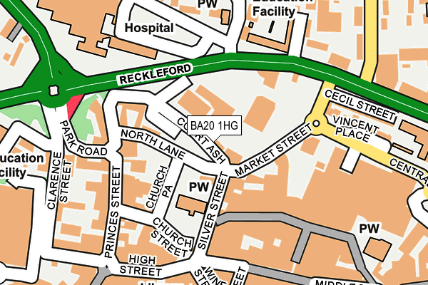 BA20 1HG map - OS OpenMap – Local (Ordnance Survey) BA20 1HG map - OS OpenMap – Local (Ordnance Survey)