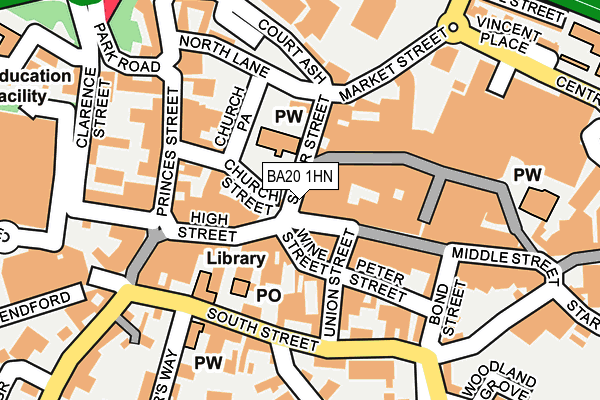 BA20 1HN map - OS OpenMap – Local (Ordnance Survey) BA20 1HN map - OS OpenMap – Local (Ordnance Survey)