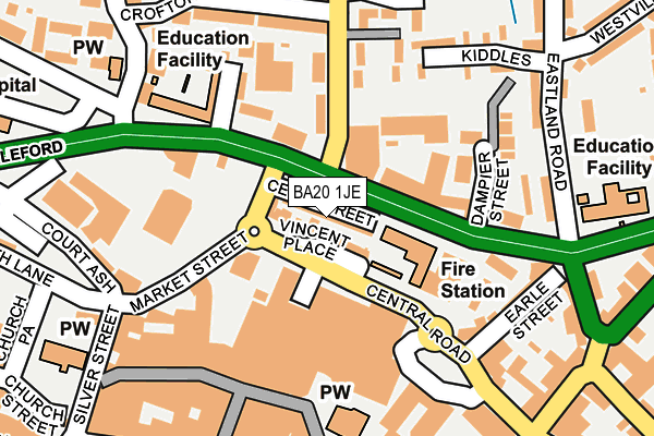 BA20 1JE map - OS OpenMap – Local (Ordnance Survey) BA20 1JE map - OS OpenMap – Local (Ordnance Survey)