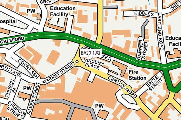 BA20 1JQ map - OS OpenMap – Local (Ordnance Survey) BA20 1JQ map - OS OpenMap – Local (Ordnance Survey)