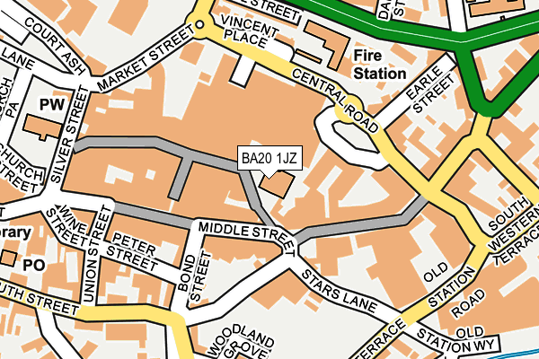 BA20 1JZ map - OS OpenMap – Local (Ordnance Survey) BA20 1JZ map - OS OpenMap – Local (Ordnance Survey)