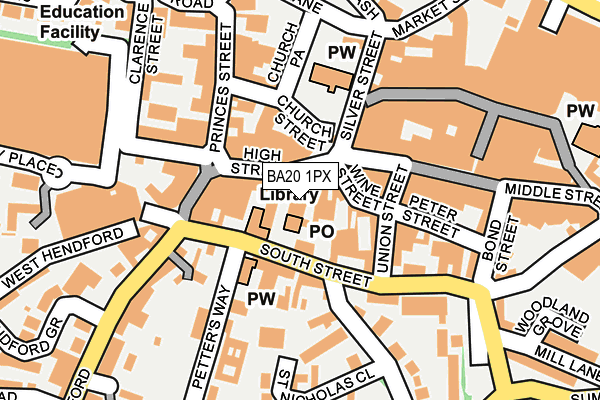 BA20 1PX map - OS OpenMap – Local (Ordnance Survey) BA20 1PX map - OS OpenMap – Local (Ordnance Survey)