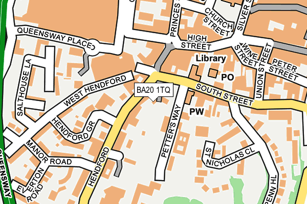 BA20 1TQ map - OS OpenMap – Local (Ordnance Survey) BA20 1TQ map - OS OpenMap – Local (Ordnance Survey)