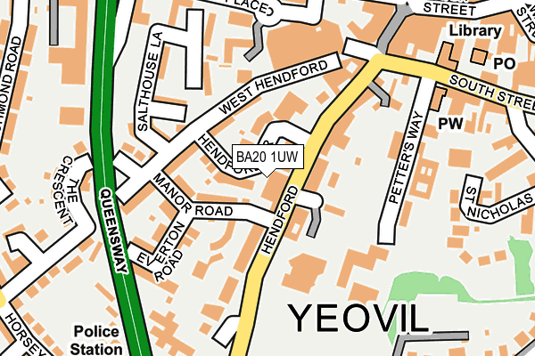 BA20 1UW map - OS OpenMap – Local (Ordnance Survey) BA20 1UW map - OS OpenMap – Local (Ordnance Survey)