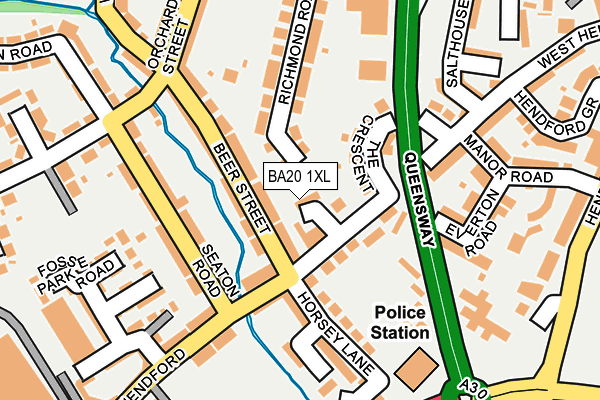 BA20 1XL map - OS OpenMap – Local (Ordnance Survey)