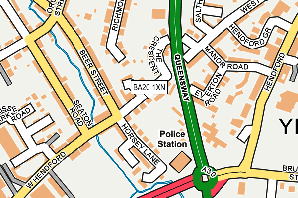 BA20 1XN map - OS OpenMap – Local (Ordnance Survey) BA20 1XN map - OS OpenMap – Local (Ordnance Survey)