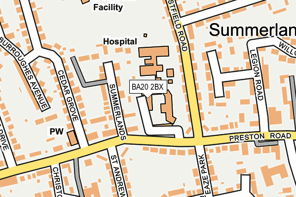 BA20 2BX map - OS OpenMap – Local (Ordnance Survey) BA20 2BX map - OS OpenMap – Local (Ordnance Survey)