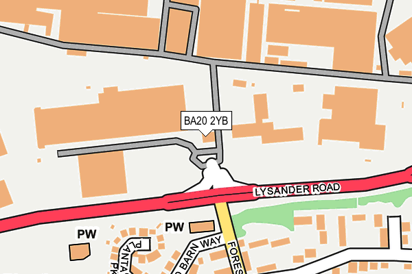 BA20 2YB map - OS OpenMap – Local (Ordnance Survey) BA20 2YB map - OS OpenMap – Local (Ordnance Survey)