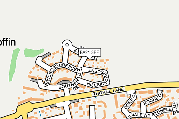 BA21 3FF map - OS OpenMap – Local (Ordnance Survey) BA21 3FF map - OS OpenMap – Local (Ordnance Survey)