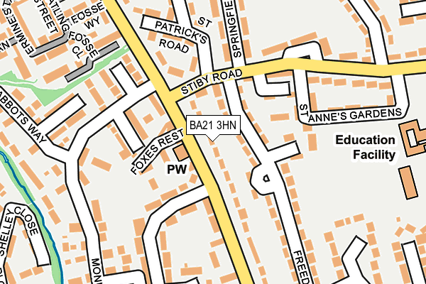 BA21 3HN map - OS OpenMap – Local (Ordnance Survey) BA21 3HN map - OS OpenMap – Local (Ordnance Survey)