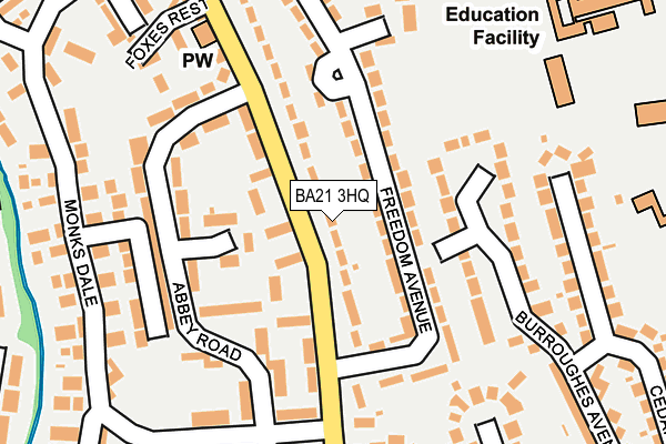 BA21 3HQ map - OS OpenMap – Local (Ordnance Survey) BA21 3HQ map - OS OpenMap – Local (Ordnance Survey)