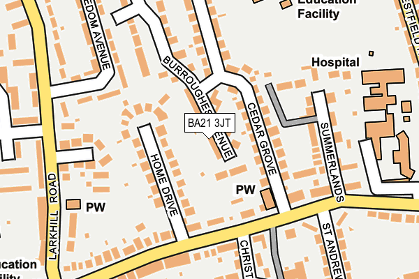 BA21 3JT map - OS OpenMap – Local (Ordnance Survey) BA21 3JT map - OS OpenMap – Local (Ordnance Survey)