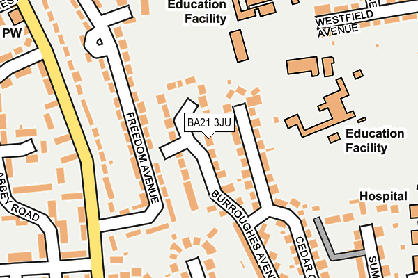 BA21 3JU map - OS OpenMap – Local (Ordnance Survey) BA21 3JU map - OS OpenMap – Local (Ordnance Survey)