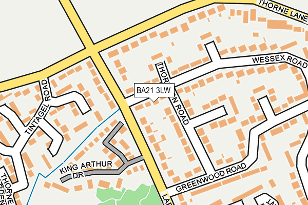 BA21 3LW map - OS OpenMap – Local (Ordnance Survey) BA21 3LW map - OS OpenMap – Local (Ordnance Survey)