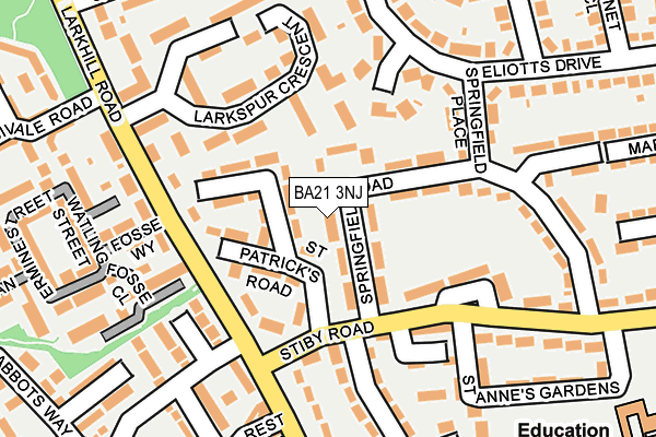 BA21 3NJ map - OS OpenMap – Local (Ordnance Survey) BA21 3NJ map - OS OpenMap – Local (Ordnance Survey)