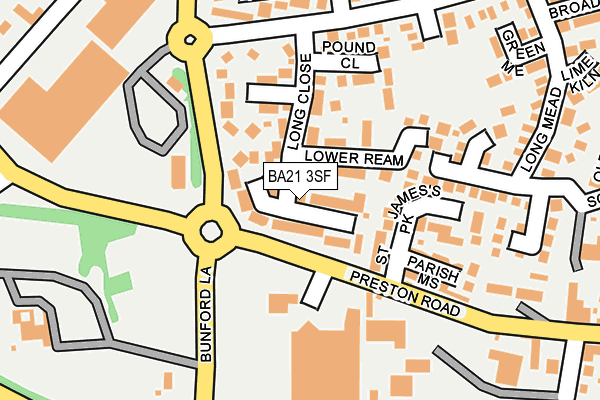 BA21 3SF map - OS OpenMap – Local (Ordnance Survey) BA21 3SF map - OS OpenMap – Local (Ordnance Survey)