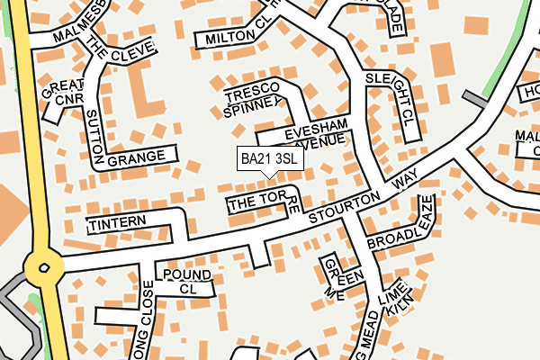 BA21 3SL map - OS OpenMap – Local (Ordnance Survey) BA21 3SL map - OS OpenMap – Local (Ordnance Survey)