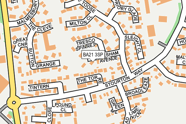 BA21 3SP map - OS OpenMap – Local (Ordnance Survey) BA21 3SP map - OS OpenMap – Local (Ordnance Survey)