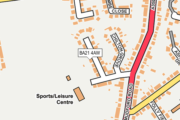 BA21 4AW map - OS OpenMap – Local (Ordnance Survey) BA21 4AW map - OS OpenMap – Local (Ordnance Survey)