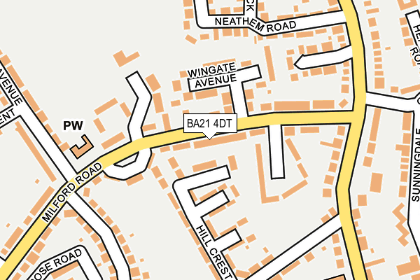 BA21 4DT map - OS OpenMap – Local (Ordnance Survey) BA21 4DT map - OS OpenMap – Local (Ordnance Survey)
